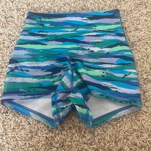 Lululemon blue green and grey spanks size2